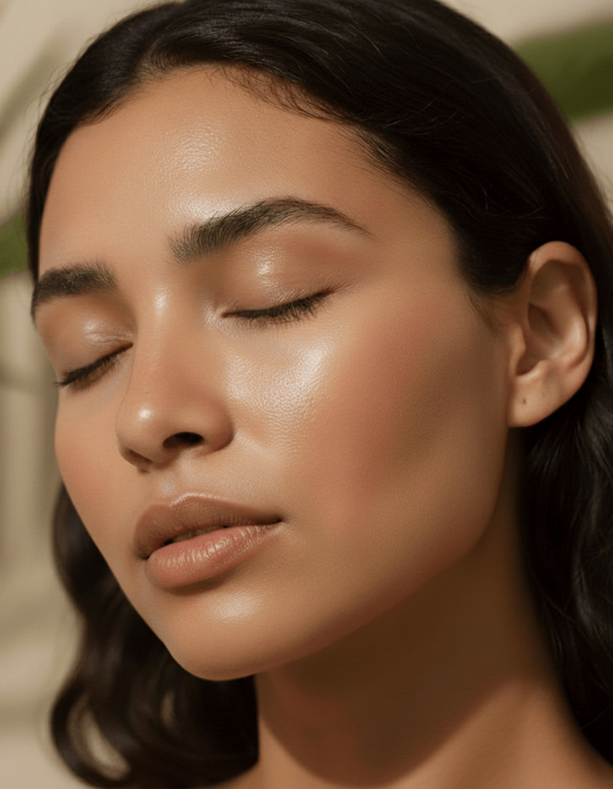 Woman applying Conforma serum